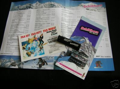 Schilthorn map and lighters