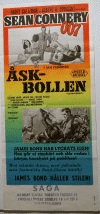 SKBALLEN POSTER 1966  EWES O.B TRYCK  STOCKHOLM 1966