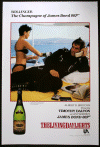 THE LIVING DAYLIGHTS, Bollinger poster, 1987, James Bond