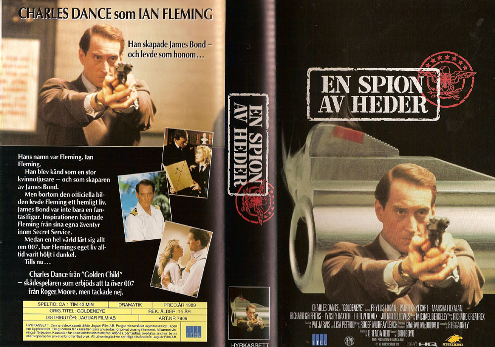 Goldeneye: En spion av heder -Charles Dance  1989  Filmen om mannen (Ian Fleming) som skapade James Bond, Ian Flemings hemliga liv.