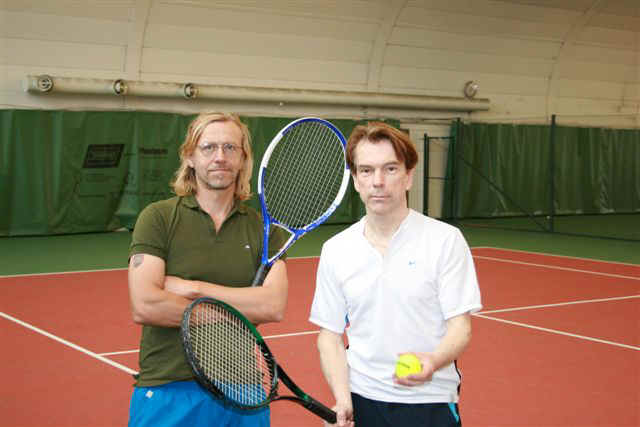 Tennis mellan Ernst Billgren och Gunnar Bond James Schfer