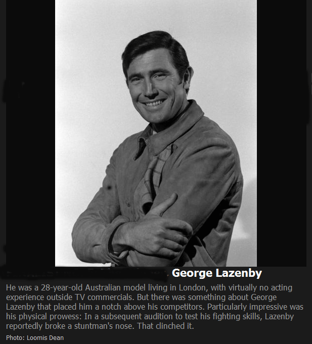 George Lazenby" On Her Majesty's Secret Service 1969"