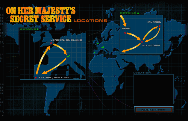 OHMSS On Her Majesty`s Secret Service (1969) Locations