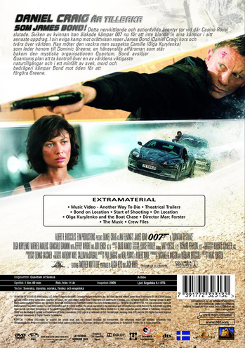 Quantum of Solace (2-disc) James Bond film nr 22 Agent 007