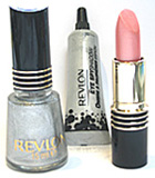 Revlon 007 Collection Comprising of Super Lustrous Lipstick ( Silver City Pink), a Revlon Nail Polish ( Diamonds are Forever) and a Eye Shadow ( Diamonds are Forever).