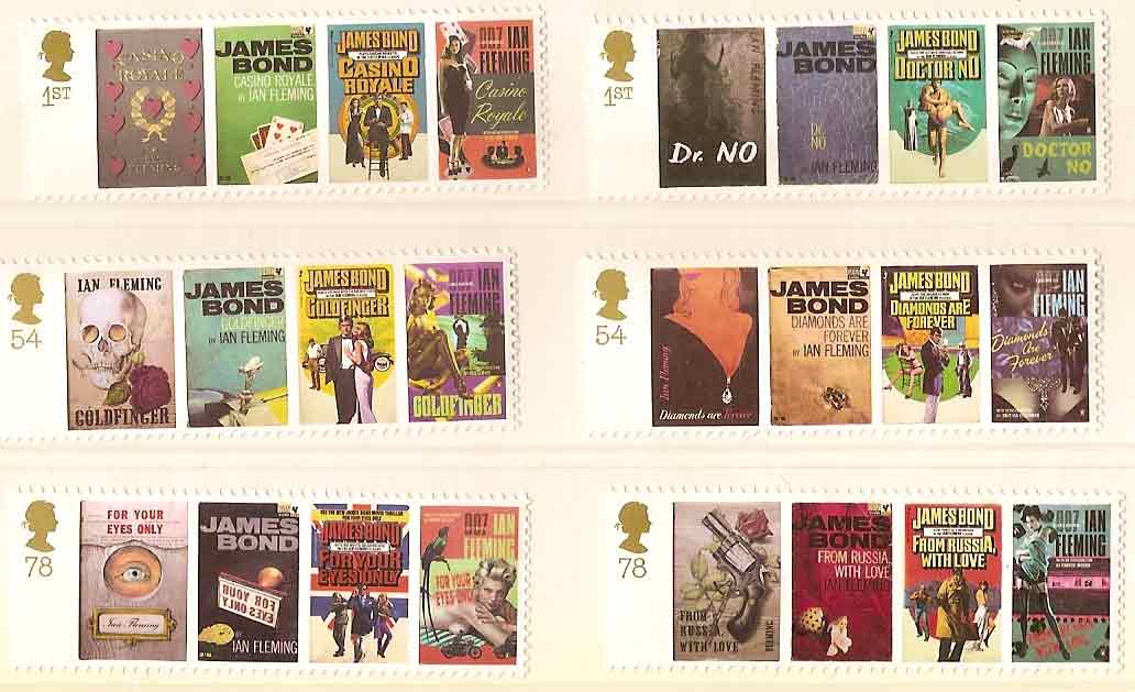 Ian Fleming's James Bond Mint Stamp Set