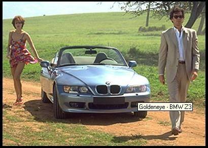 GOLDENEYE PIERCE AND IZABELLA IN BMW Z3