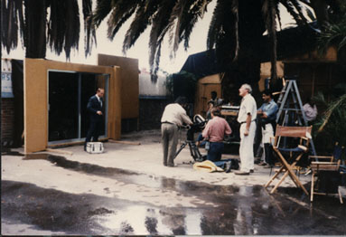 A scen during making of Licence to kill 1989