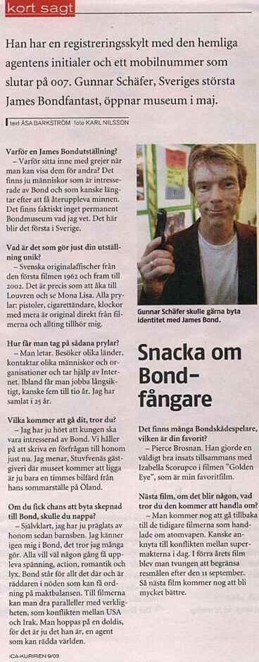 James Bond alias Gunnar Schfer