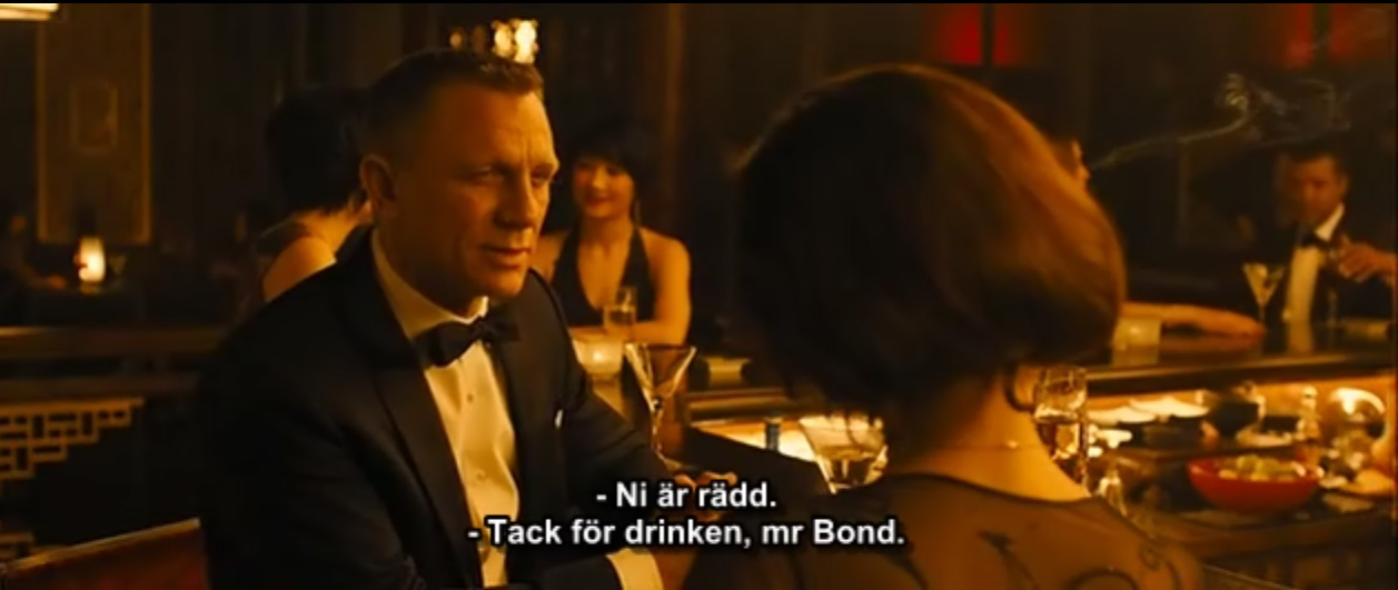 Dry Martini Shaken Not Stirred in Skyfall 2012