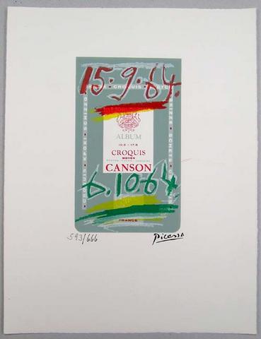 Pablo Picasso - "Gout du bonheur" - frglitografi  
