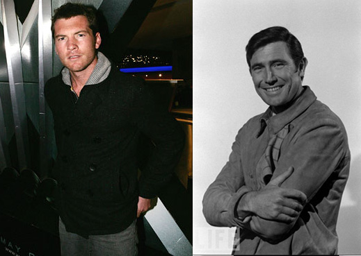 Sam Worthington and George Lazenby