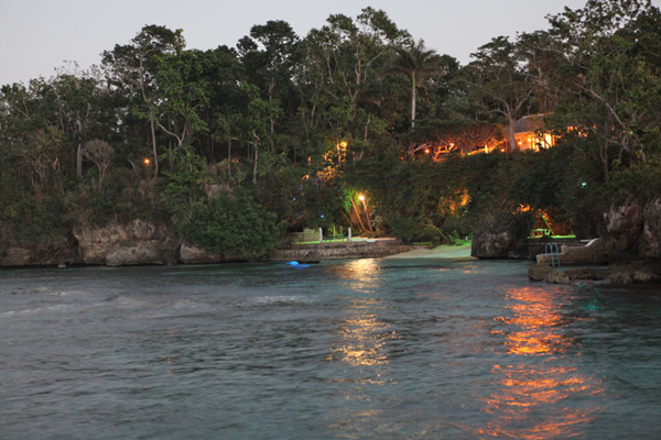 Sunset over Ian Flemings Goldeneye villa