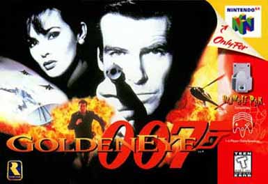 Nintendo/Rareware NINTENDO 64 GOLDENEYE spelet finns i James Bond 007 Museum som beskarna fr provspela p