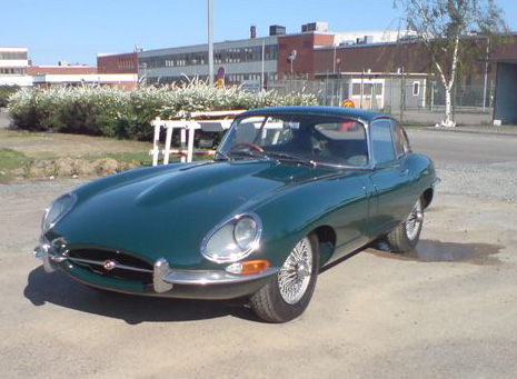 Jaguar E-Type frn 1962 ,samma r som en frsta James Bond filmen Dr No kom