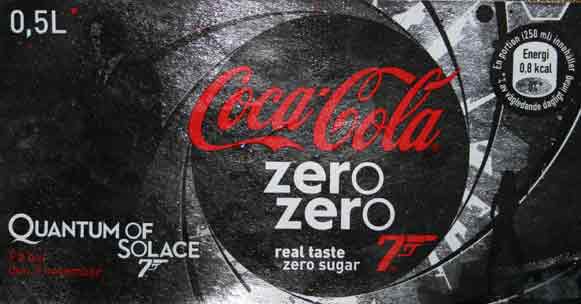 It seems that Daniel Craig aka James Bond may be switching from his favourite vodka martini (shaken, not stirred) to a new non-alcoholic beverage . Coca-Cola Great Britain has clinched a marketing deal with Sony Entertainment to link Coca-Cola Zero with the suave superspys latest cinematic adventure, 'Quantum of Solace', due to be released in the UK on 31 October.  