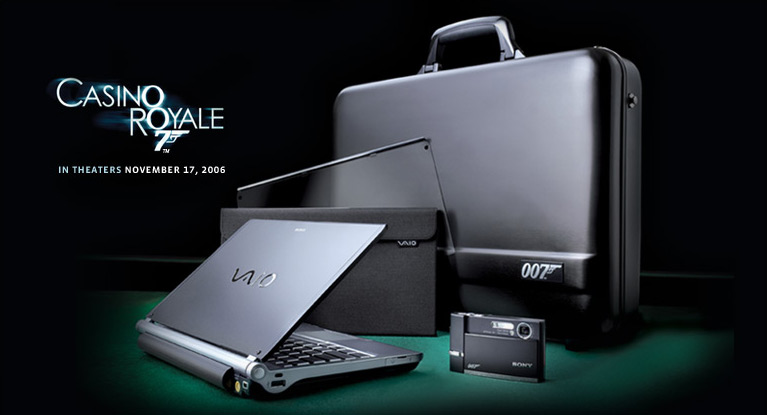 James Bond 007 TX Spy Gear bundleVGN-TXN007 .  Gather intelligence on your next assignment with the limited edition, serialized James Bond 007 TX Spy Gear bundle.