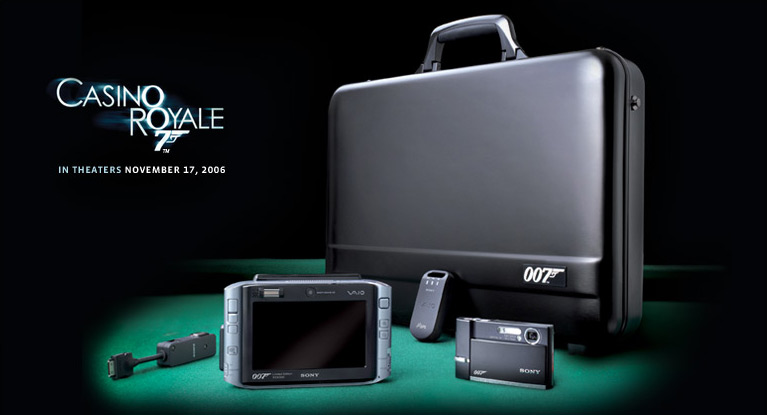 James Bond 007 TX Spy Gear bundleVGN-TXN007 .  Gather intelligence on your next assignment with the limited edition, serialized James Bond 007 TX Spy Gear bundle.