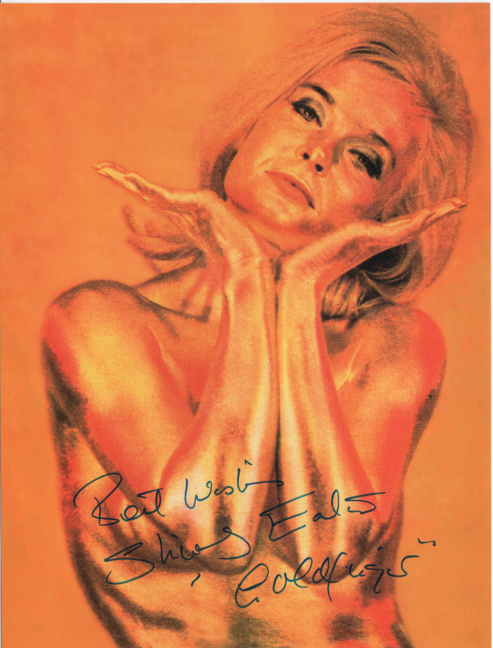Best Wishes Shirley Eaton (played Jill Masterson in Goldfinger 1964)  to James Bond 007 Museum in Nybro Sweden and Gunnar James Bond Schfer many thanks...